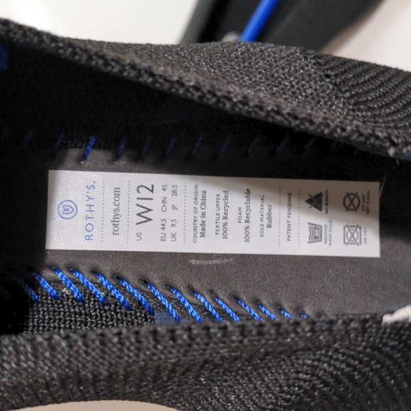 ROTHY'S THE POINT BLACK SOLID WOMEN'S FLAT SHOES - Picture 7 of 16